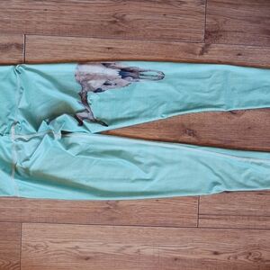 Teeki Deer Medicine Leggings In Teal
